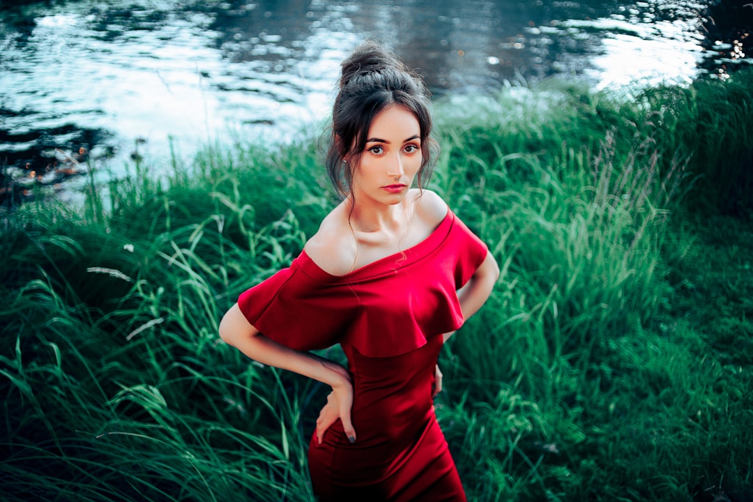 Photo red dress